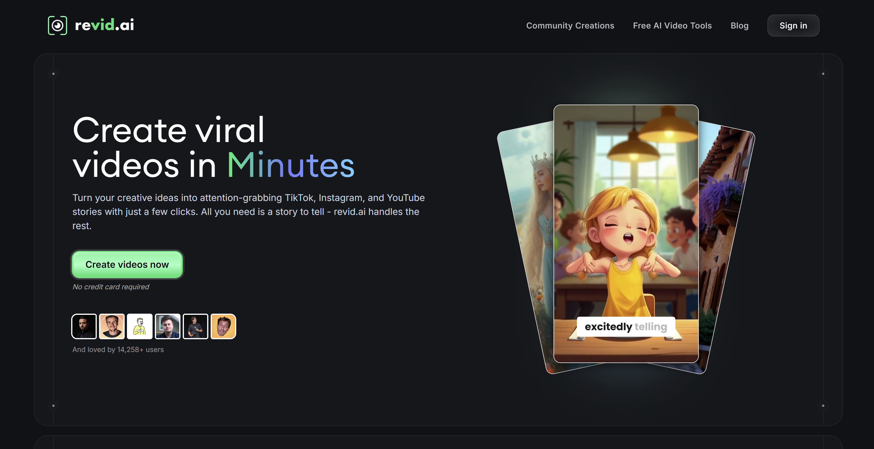 Revid.ai: Template-Based AI Video Editor for Fast Branded Co Logo