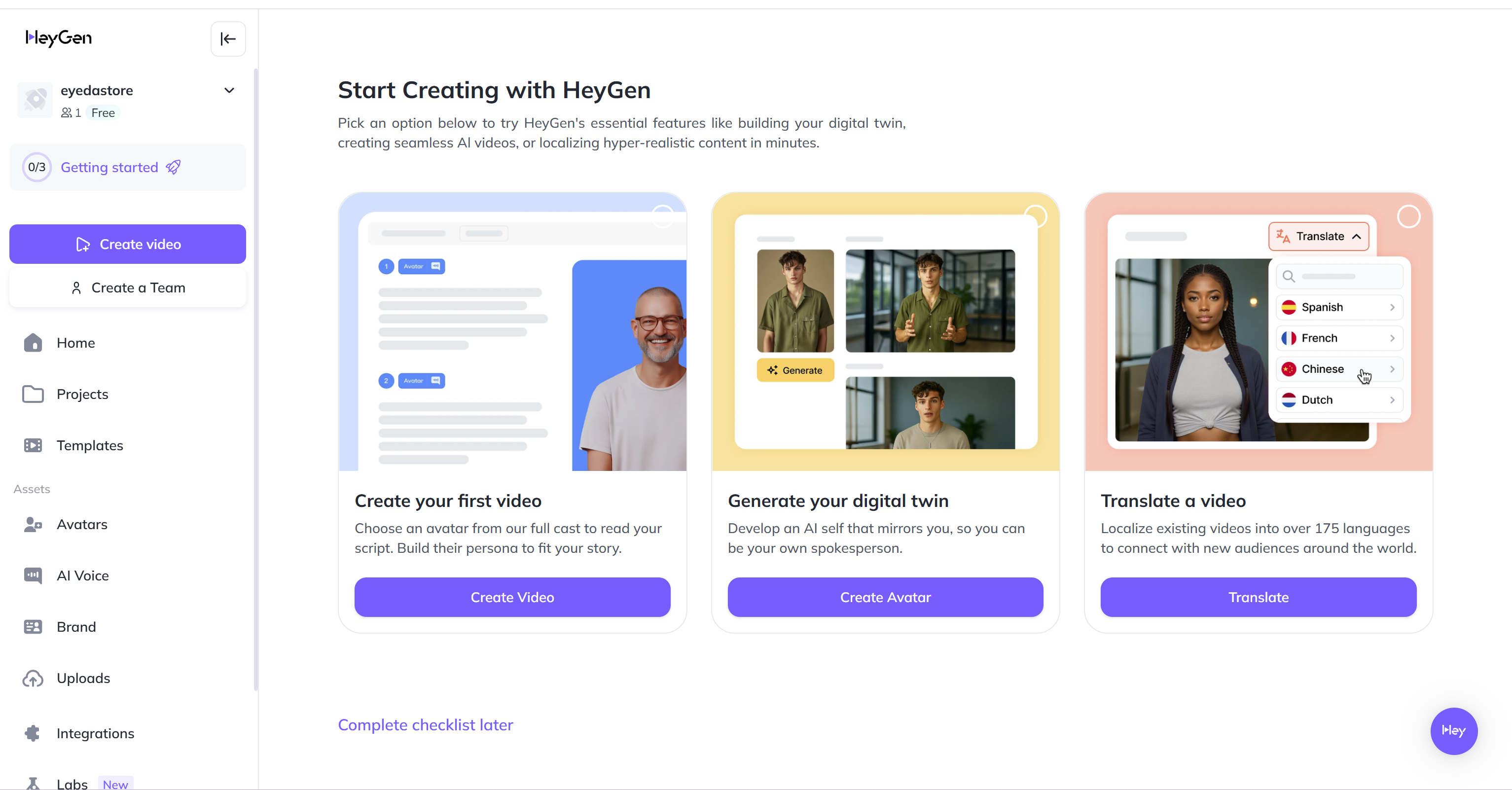 HeyGen: AI Avatar and Voice Cloning Platform for Dynamic Vid Logo