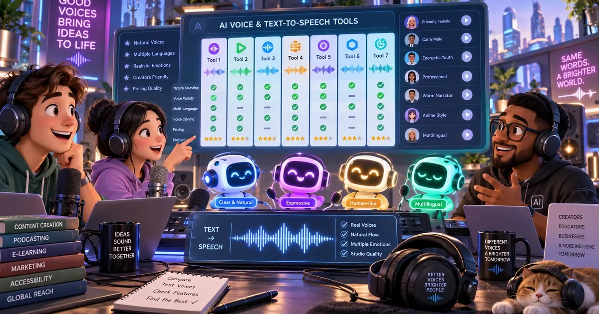 10 Best AI Voice Generator Tools in 2026 - Natural, Realistic and Fast