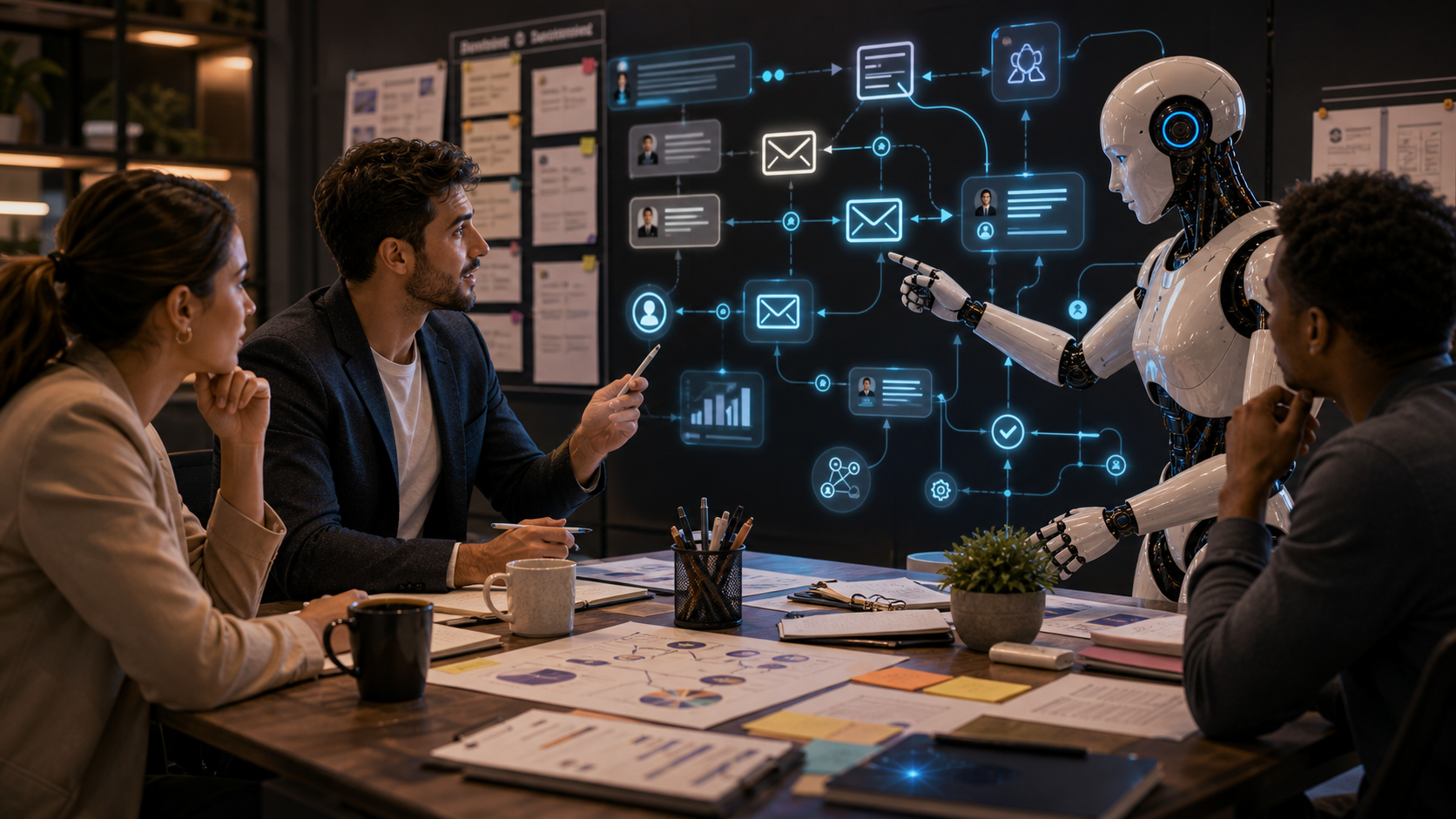 AI operations assistant helping connect email marketing CRM workflows and lead nurturing automation