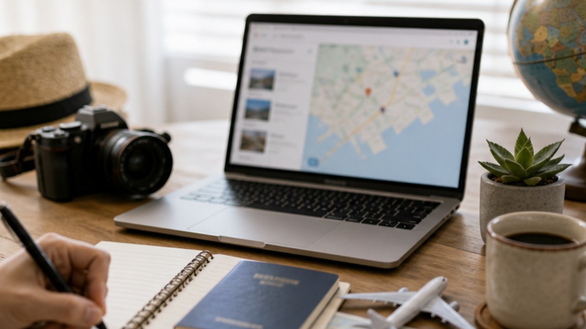 AI Travel Planning Stack shown as a realistic AI travel planning workflow for Best AI Travel Planning Tools in 2026