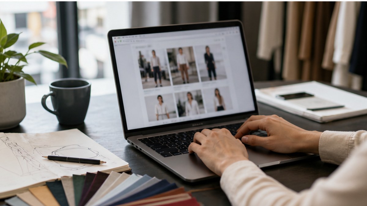 AI Fashion Stack shown as a realistic AI fashion workflow for Best AI Fashion Tools in 2026