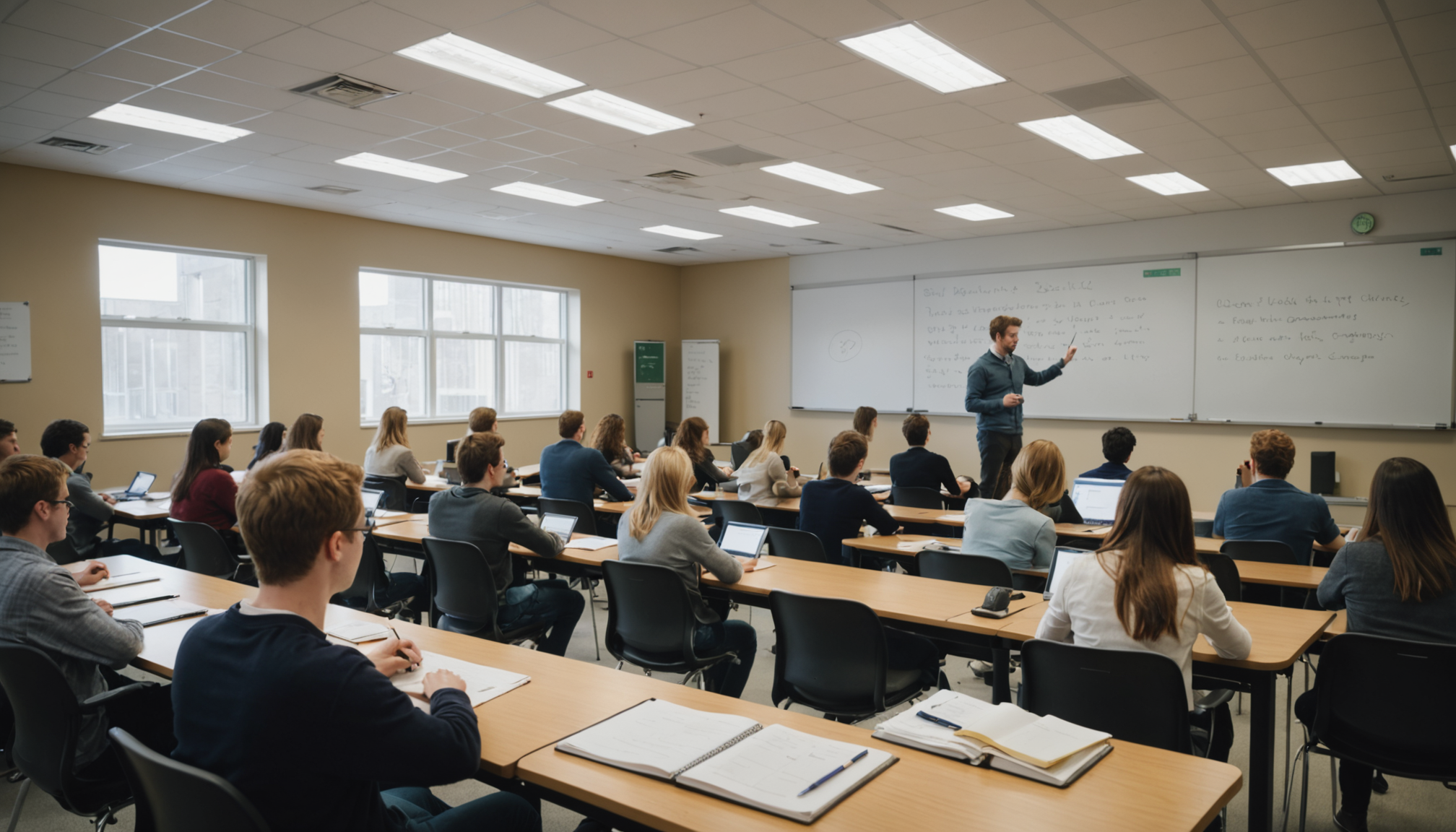 Student using Otter.ai to transcribe lecture in real time — AI note taking