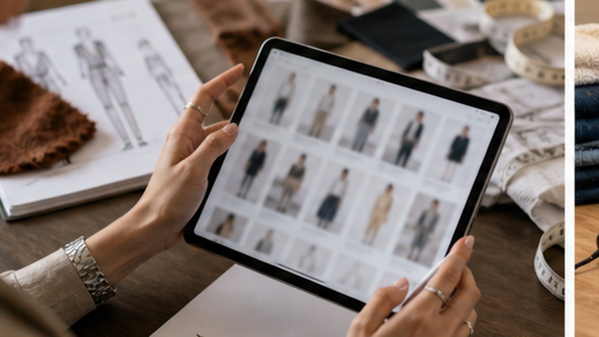 Product Imagery Workflow shown as a realistic AI fashion workflow for Best AI Fashion Tools in 2026